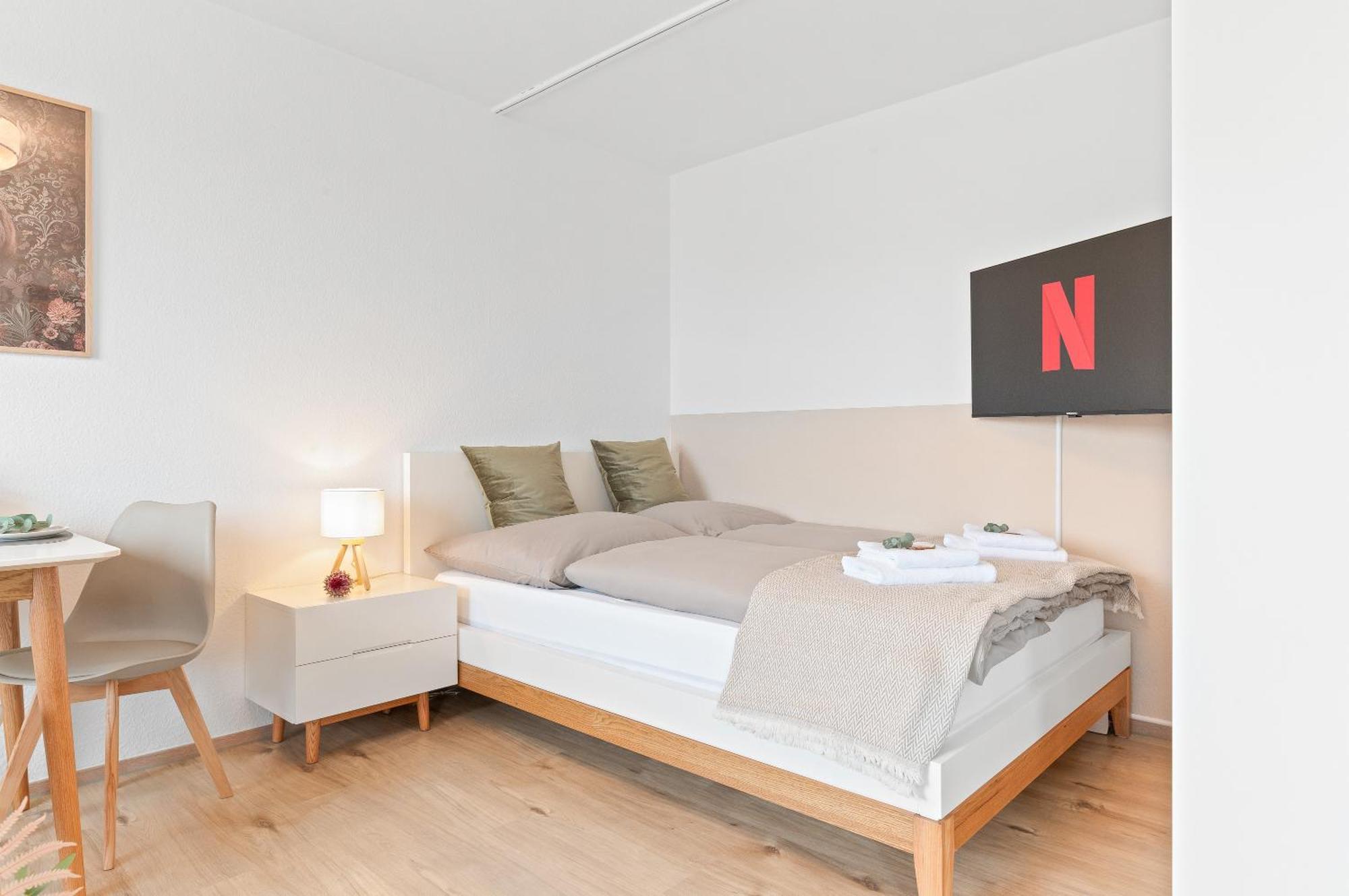 Wohlfuehl-Apartment I Zentral I Balkon I Kueche フェルバッハ エクステリア 写真